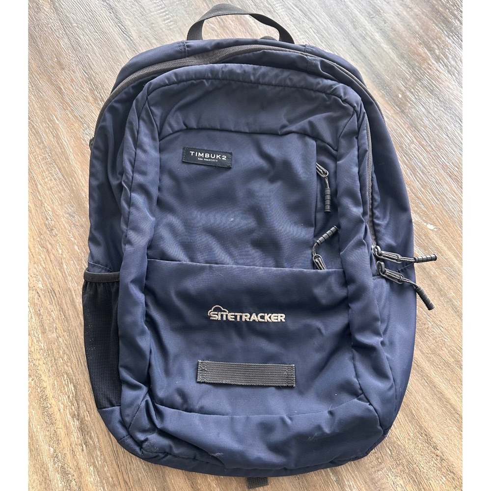 Timbuk2 Parkside Laptop Backpack Navy Blue Sitetracker Company Logo OS Bag
